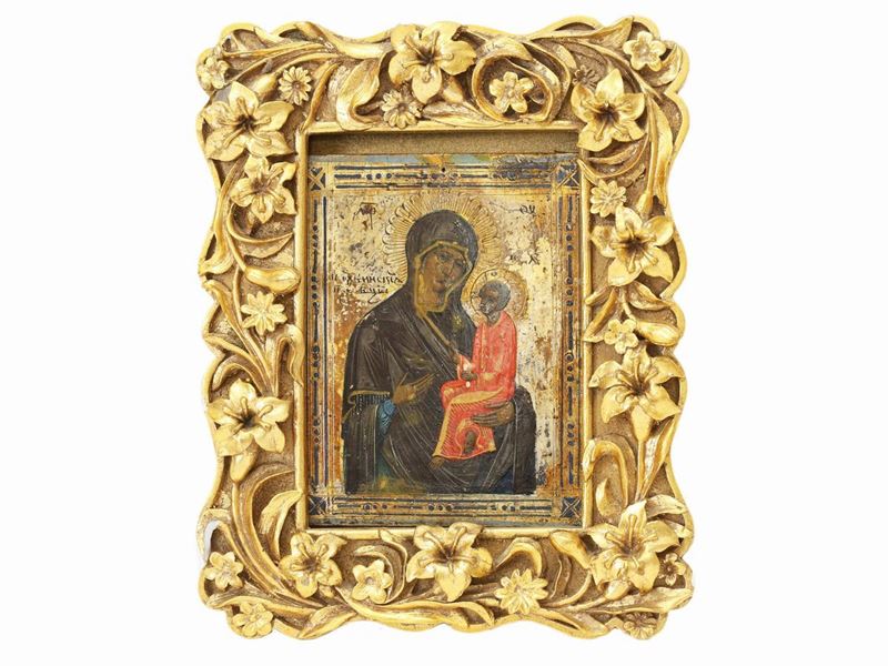 Scuola Russa del XIX Secolo - Madonna con Bambino