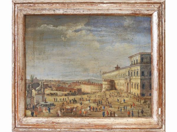 Da Gaspar Van Wittel, detto Gaspare Vanvitelli - View of Piazza del Quirinale