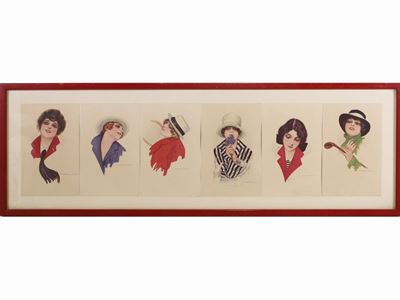 Collezione di Cartoline di Moda