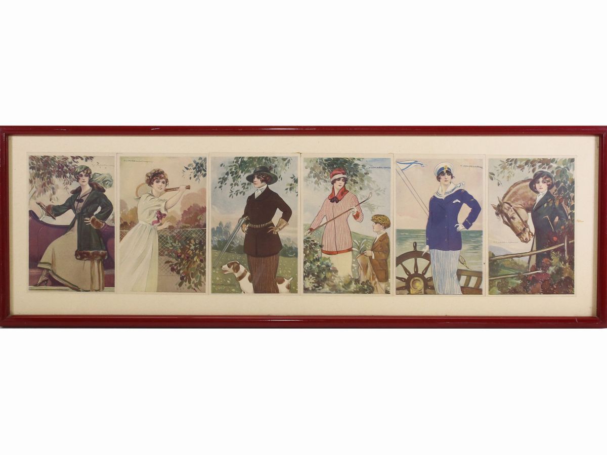 Collezione di Cartoline di Moda