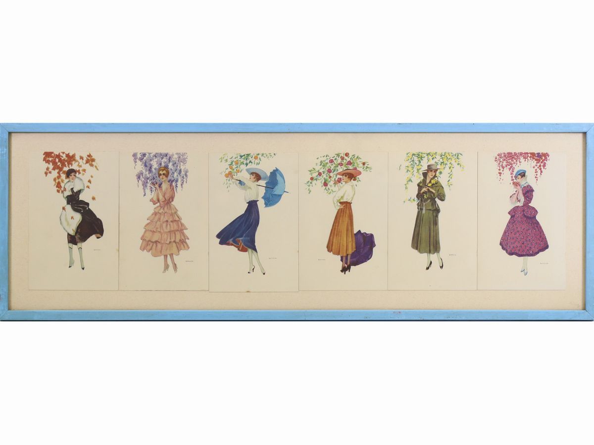 Collezione di Cartoline di Moda