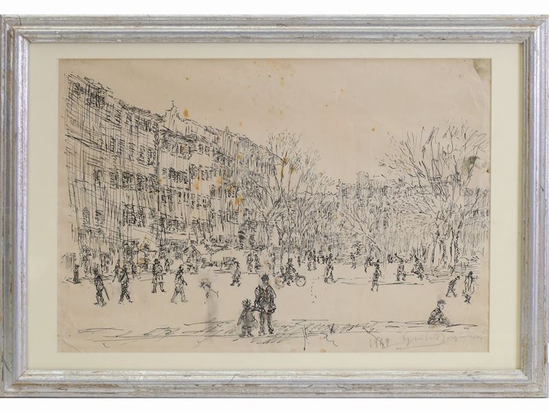 Guido Borgianni - Piazza Santo Spirito 1949