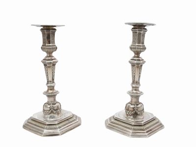 Coppia di Candelieri in Argento