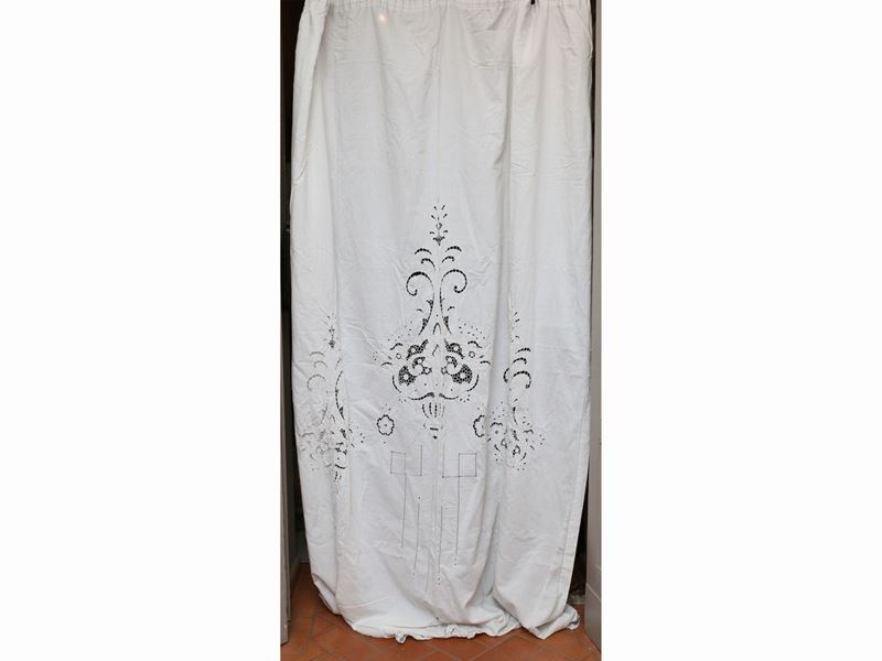 Coppia di Tende in Lino e Cotone