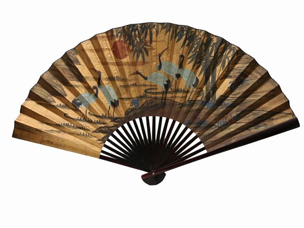 A large fan  - Auction Furniture, Paintings and Curiosities from Private Collections - Maison Bibelot - Casa d'Aste Firenze - Milano