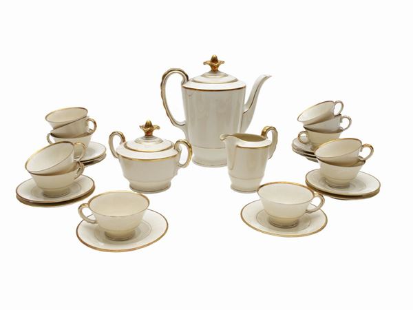 A porcelain coffee set