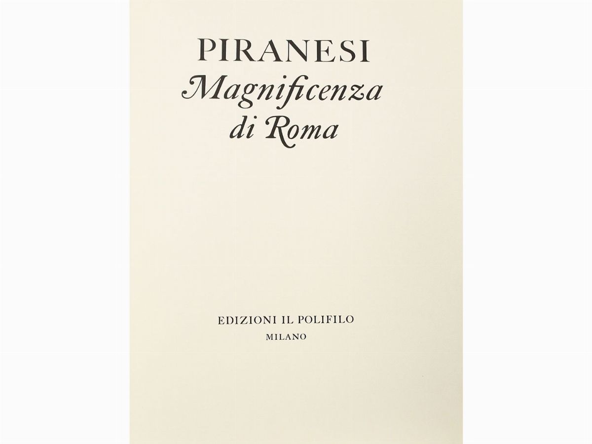 Giovanni Battista Piranesi - Magnificenza di Roma ...