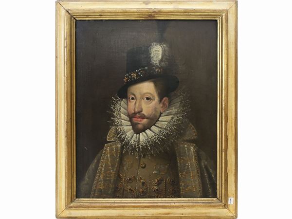 Scuola inglese del XVII secolo - Ritratto maschile