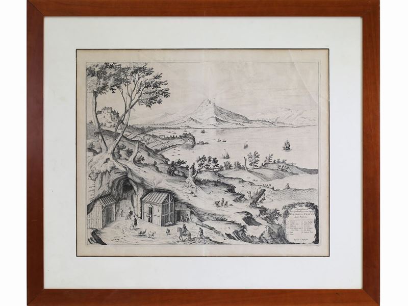 Elegantissimus Ad Mare Tirrenum Ex Monte Pausilipo Neapolis At Vesuvii