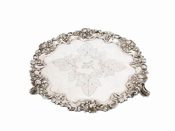 A silver salver