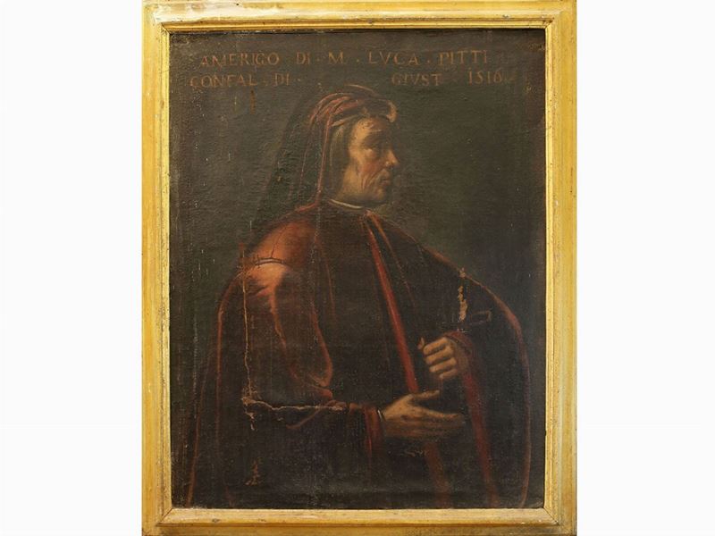 Scuola Fiorentina Dell'inizio del XVII Secolo - Ritratto di Amerigo di M. Luca Pitti