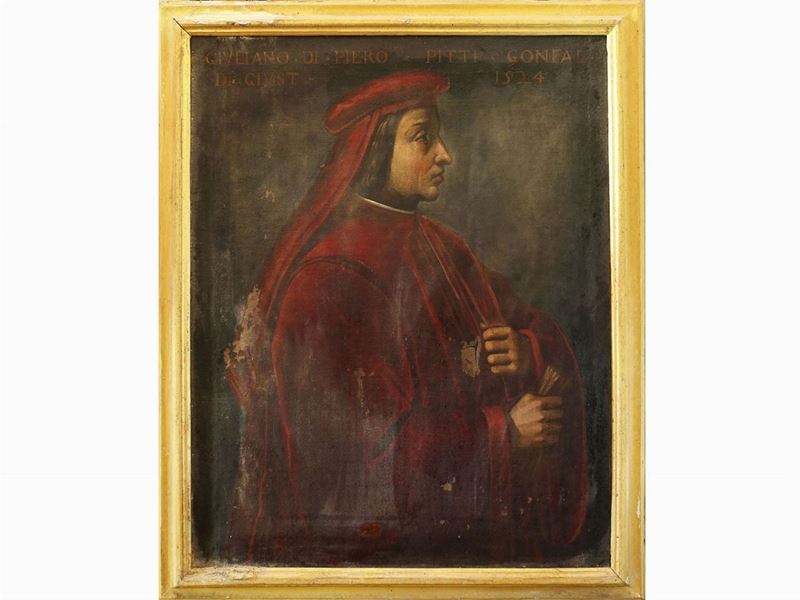 Scuola Fiorentina Dell'inizio del XVII Secolo - Ritratto di Giuliano di Piero Pitti