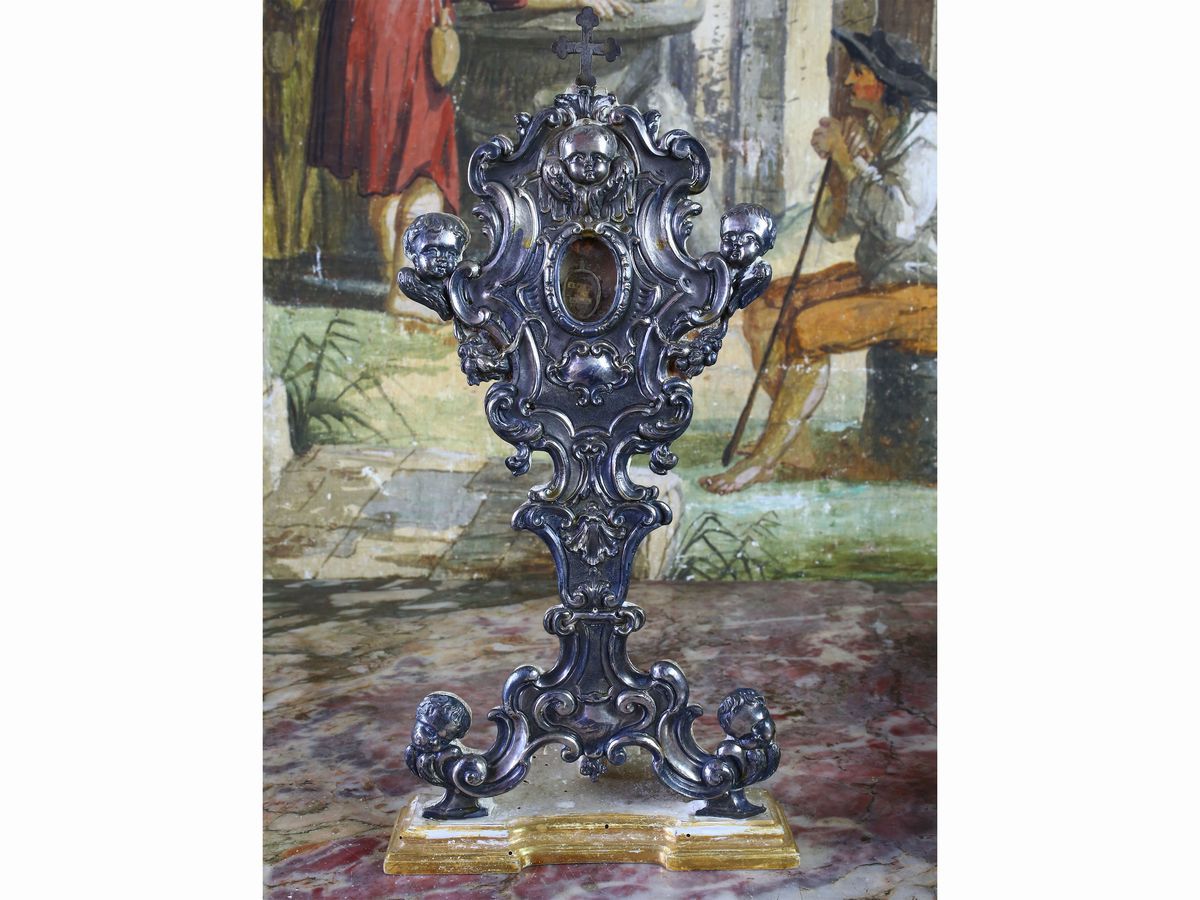 Reliquiario in Legno e Argento