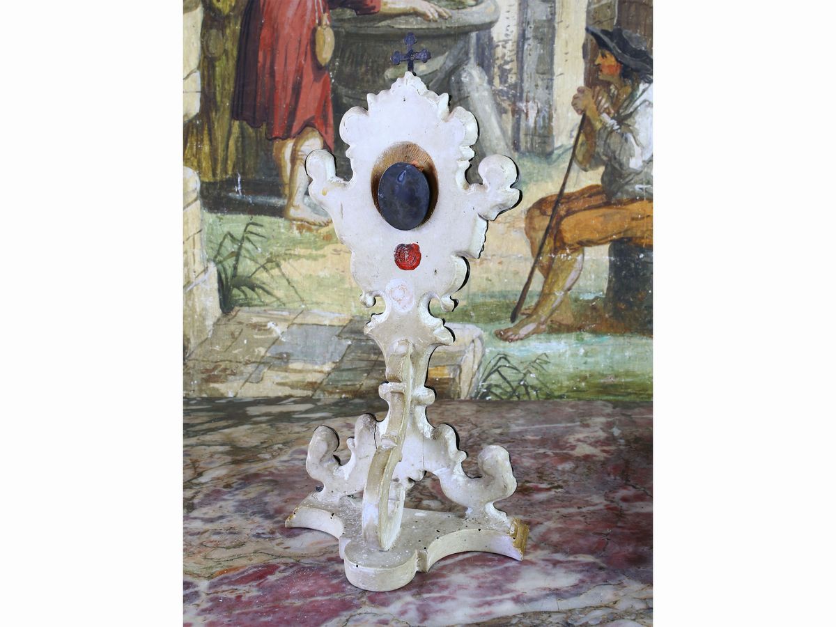 Reliquiario in Legno e Argento