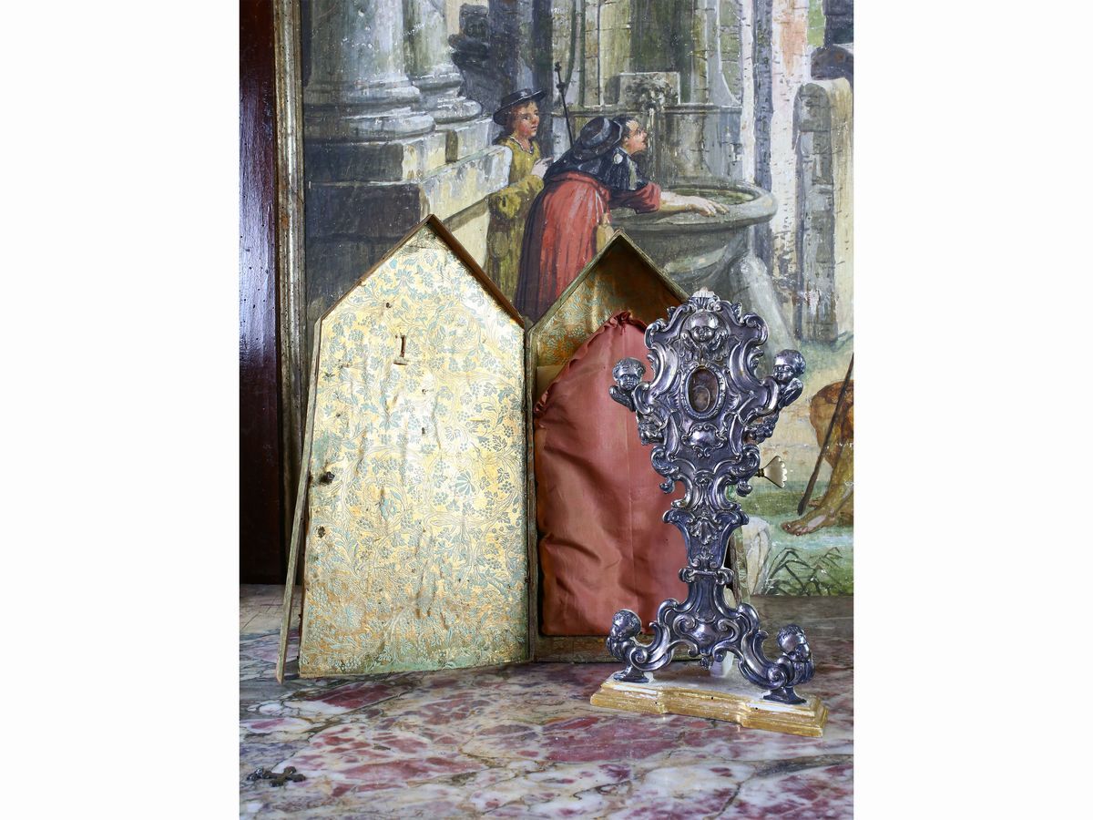 Reliquiario in Legno e Argento