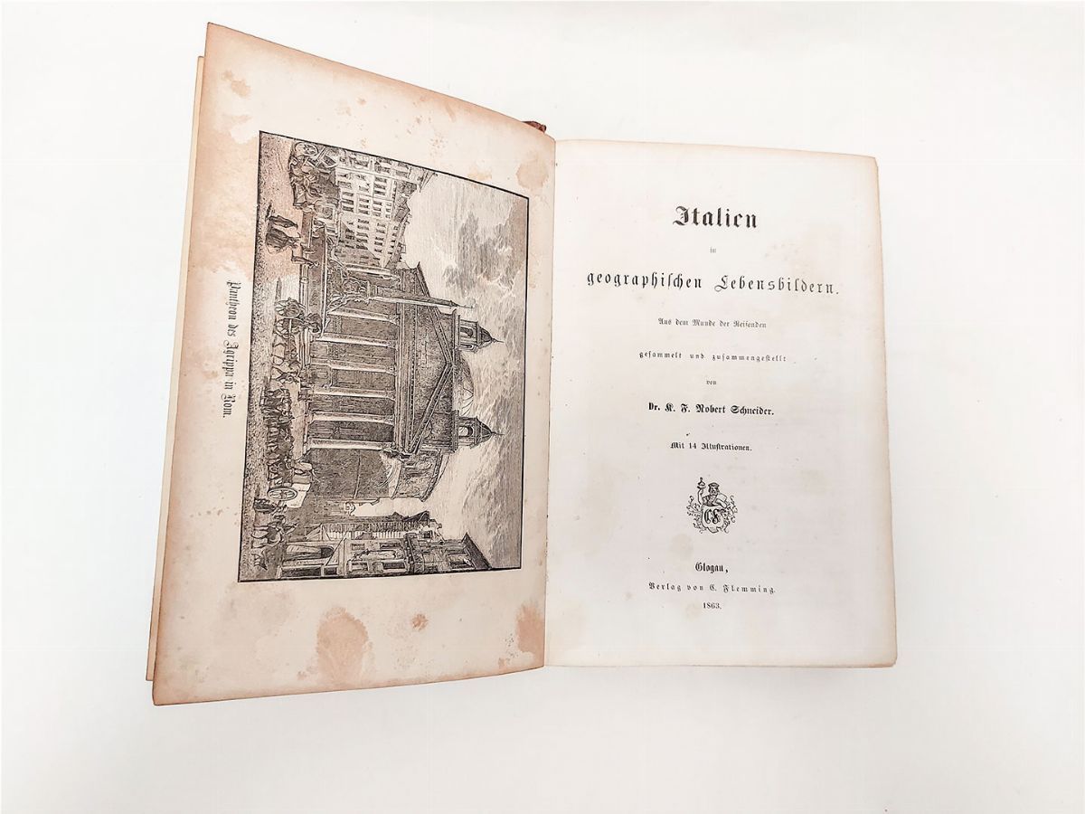 Lotto di Tre Libri D'epoca sul Viaggio in Italia