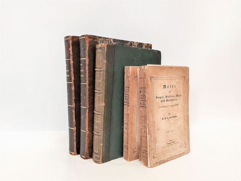 Lotto di Libri D'epoca Tedeschi sul Viaggio in Sicilia