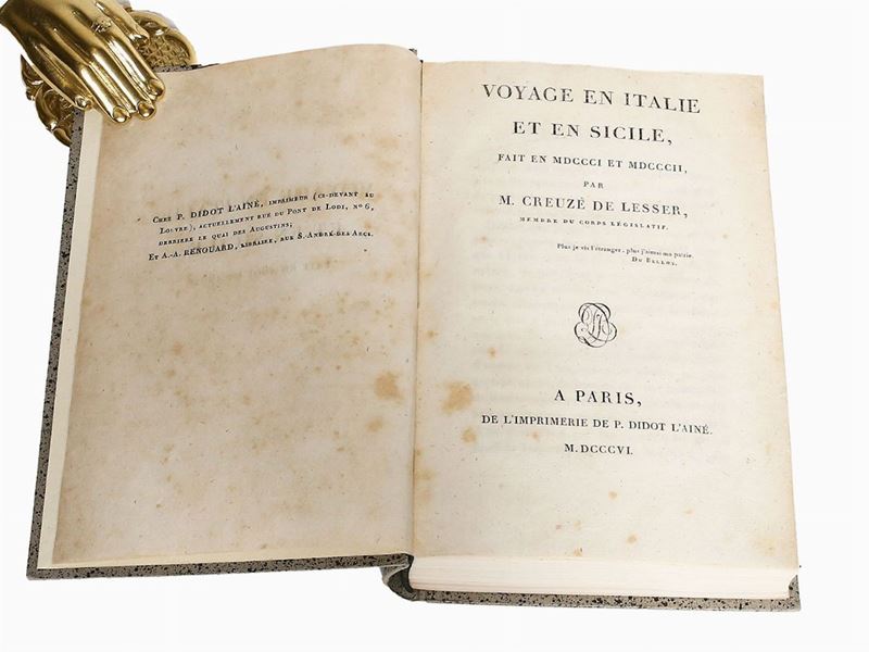 Augustin François Creuzé De Lesser - Voyage En Italie Et En Sicile, Fait En 1801 Et 1802