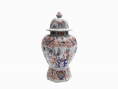 Potiche in Maiolica nello Stile di Delft