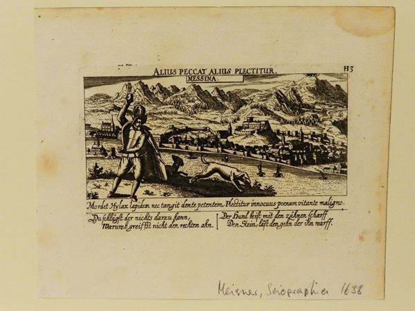 Eberhard Kieser - Alius Peccat Alius Plecticur. Messina - Potentius Icto Fulmineo. Catana in Sicilia