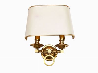 Serie di Quattro Appliques in Ottone Dorato