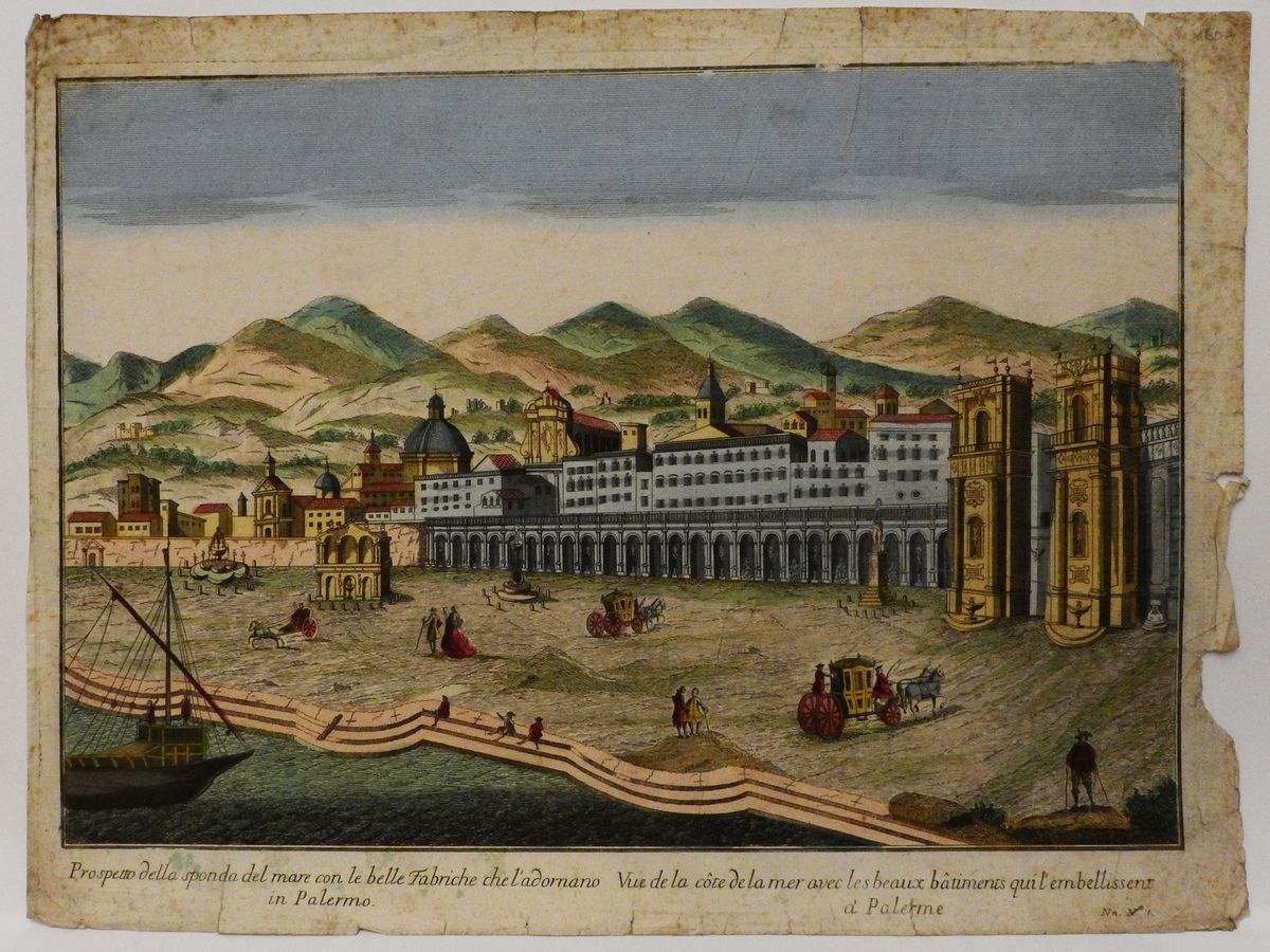La Ville De Palerme Capitale Du Royaume De Sicile - Vue De la Cote De la Mer Avec Les Beaux...