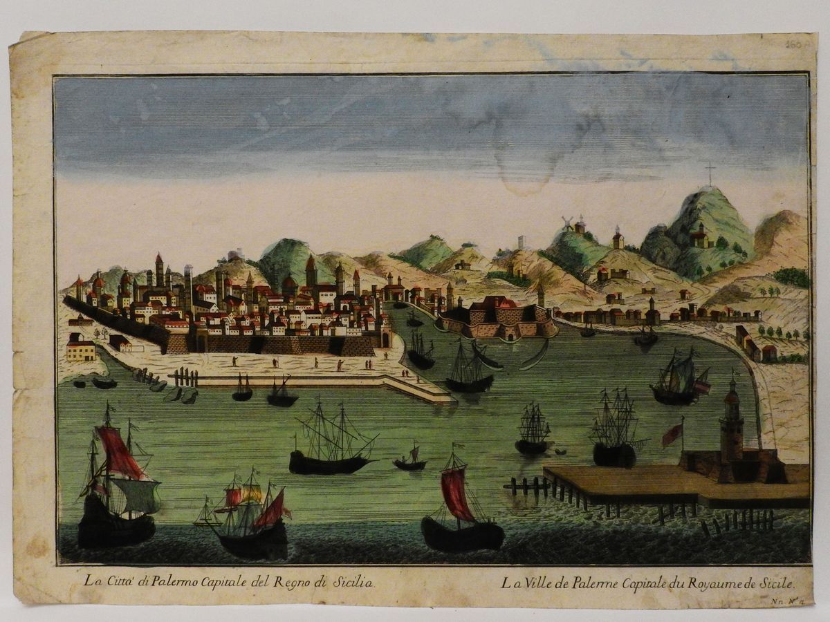 La Ville De Palerme Capitale Du Royaume De Sicile - Vue De la Cote De la Mer Avec Les Beaux...