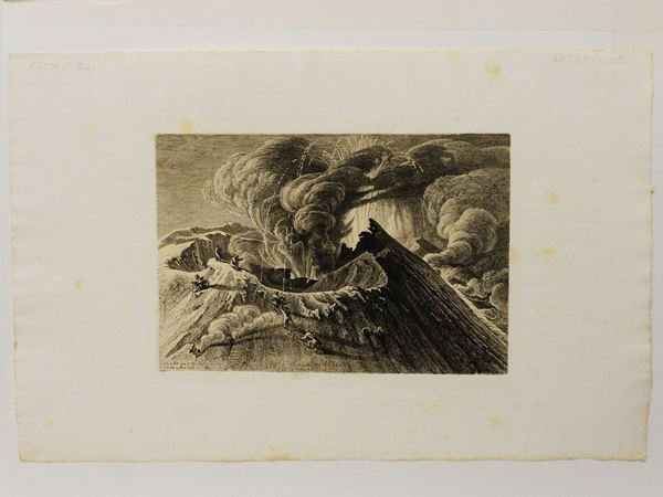George Heinrich Busse - Ausbruch des Ätna im Jahre (1838/39)