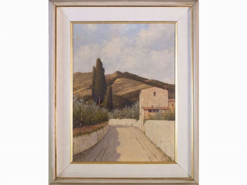 Giacomo Delcroix - Paesaggio Fiesolano