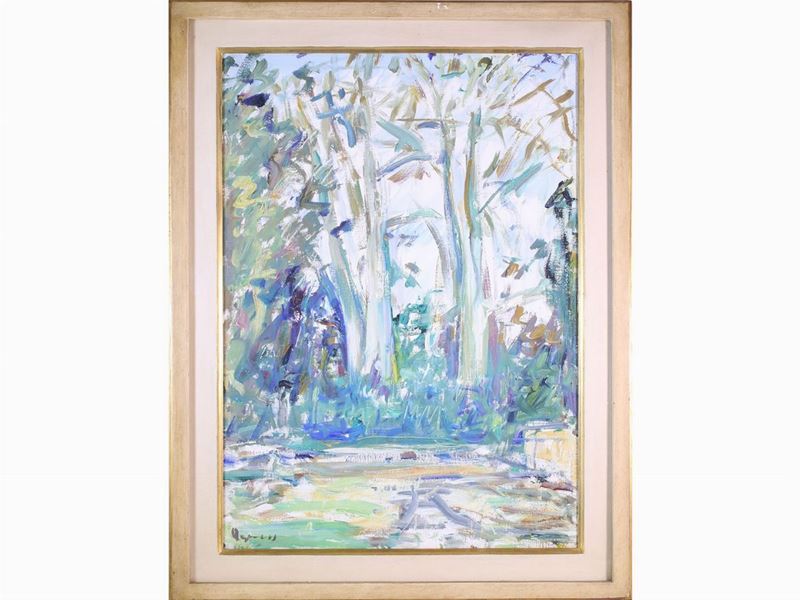Enzo Pregno - Paesaggio con Alberi