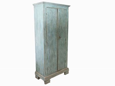 Stipo in Legno Tenero Laccato Azzurro