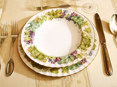 Servito di Piatti in Porcellana, Royal Worcester