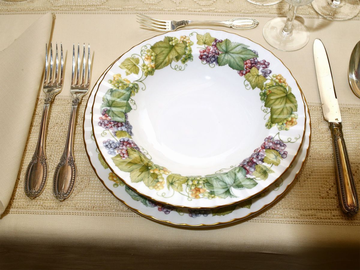 Servito di Piatti in Porcellana, Royal Worcester