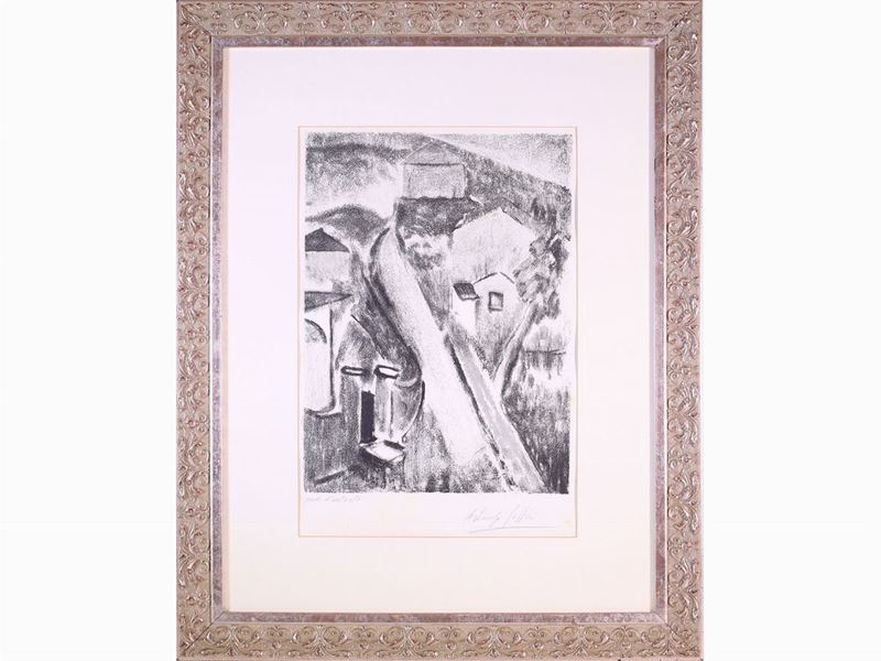 Ardengo Soffici - Paesaggio con Case