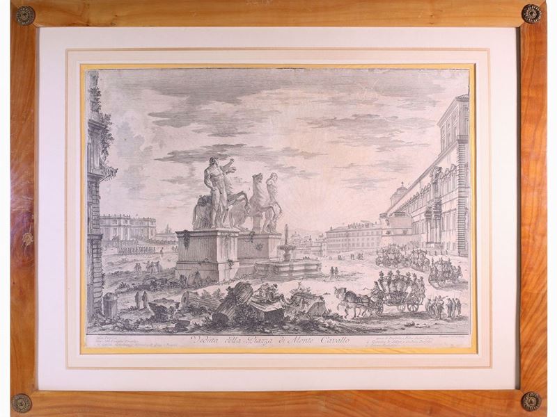 Giovanni Battista Piranesi - Veduta della Piazza di Monte Cavallo