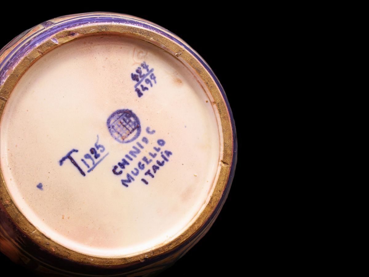 Galileo Chini - Vaso in Maiolica Policroma a Lustro, 1906-1911