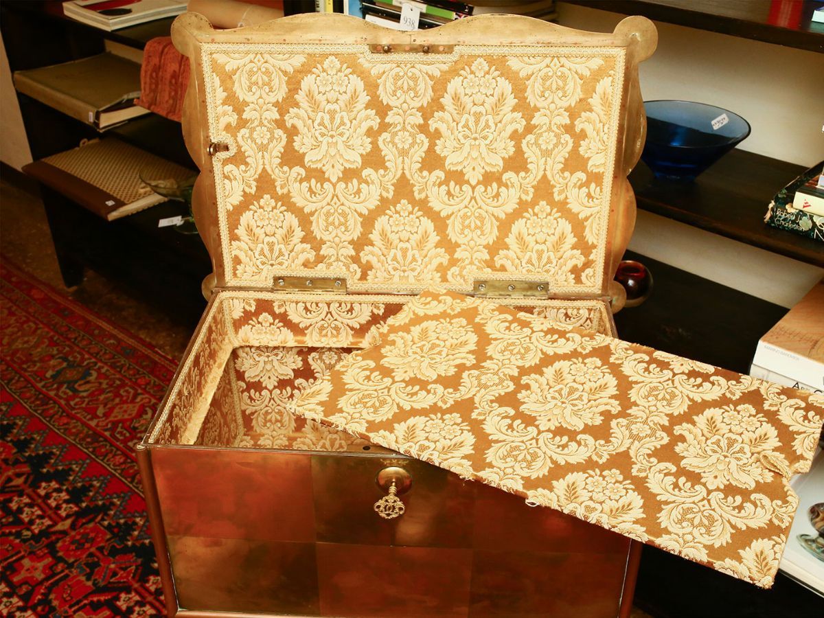 Secretaire in Rame e Ottone Spazzolato Daniel Fougeron 1921