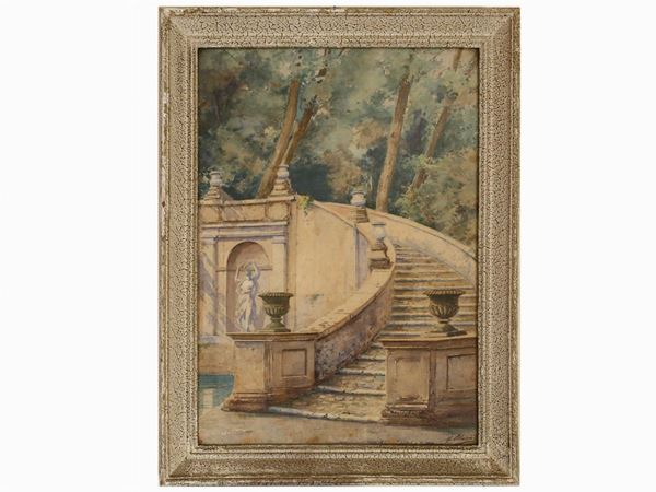 Marcel Blairat - Scorcio di giardino