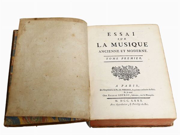 Jean-Benjamin de La Borde - Essai sur la Musique Ancienne et Moderne