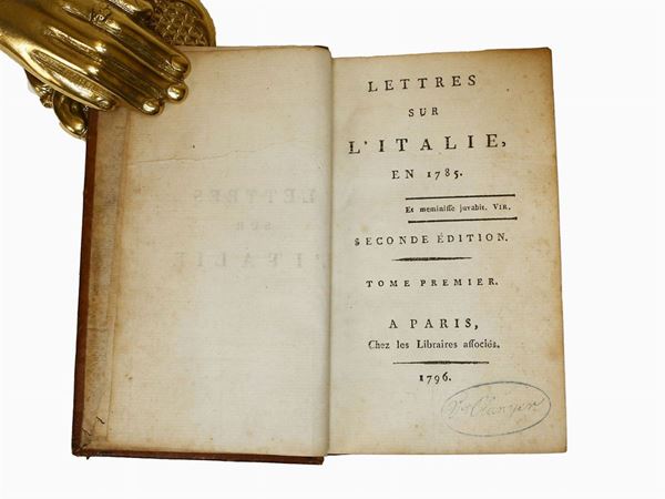Charles Marguerite Jean Baptiste Mercier Dupaty - Lettres sur l'Italie en 1785