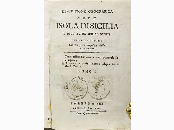 Mariano Scasso Borrello - Descrizione geografica dell'Isola di Sicilia e dell'altre sue adiacenti