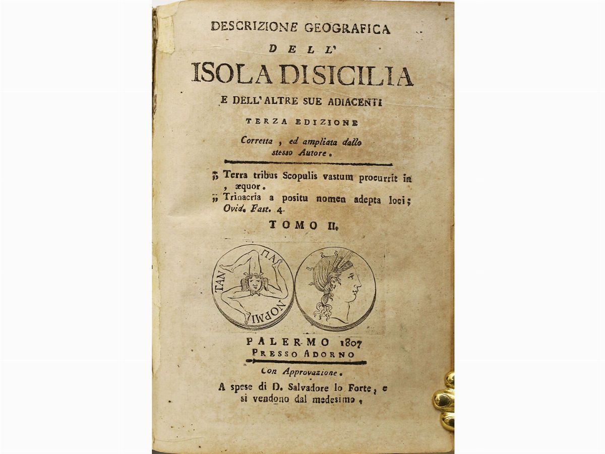 Mariano Scasso Borrello - Descrizione Geografica Dell'isola di Sicilia e Dell'altre Sue Adiacenti