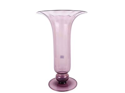 Vaso in vetro color ametista, Murano, prima metà del XX secolo