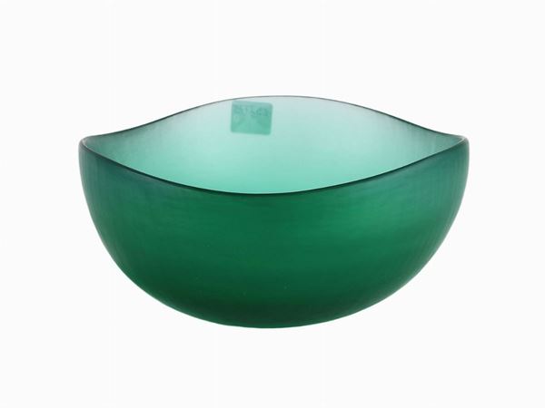 Venini cup in green glass