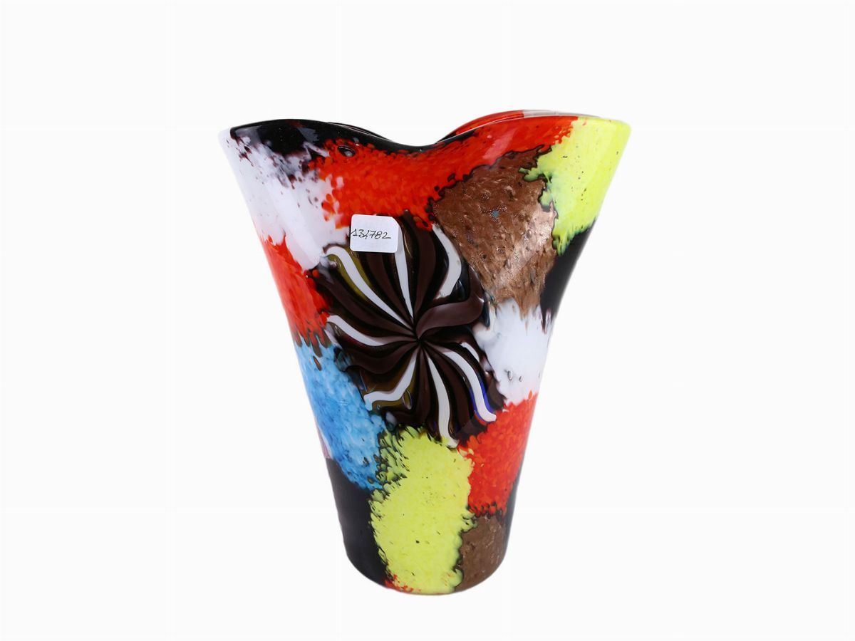 Vaso in Vetro Dino Martens della Serie Oriente