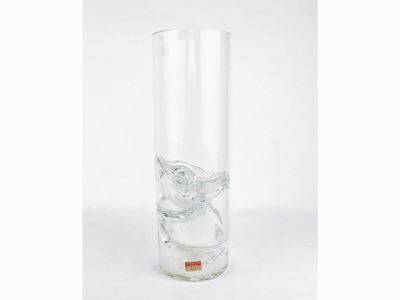 Vaso in Vetro Trasparente Barovier e Toso, Denominato "cartoccio"
