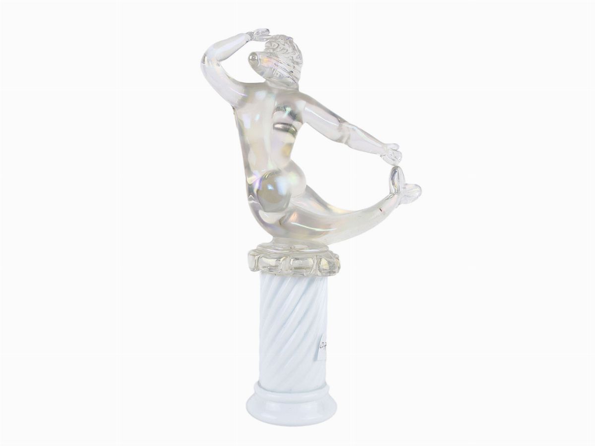 Figura di Sirena in Cristallo Iridato, Cenedese e C,