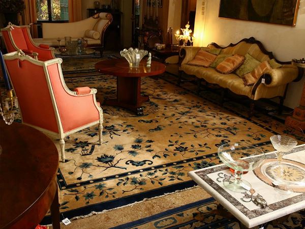 Large old-fashioned Peking carpet