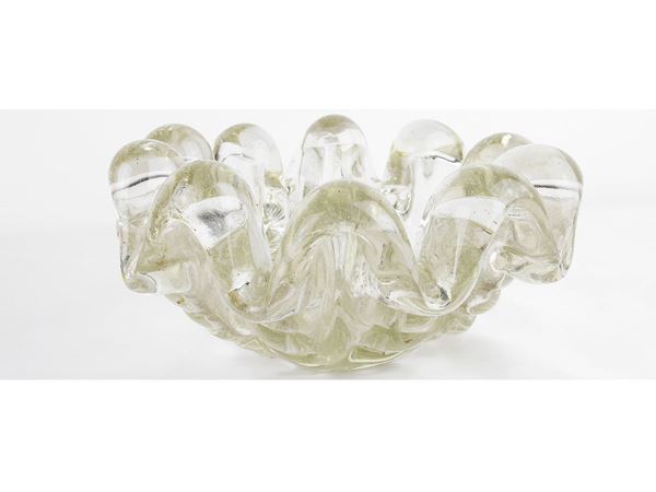 Oval fan-shaped vase, Barovier and Toso
