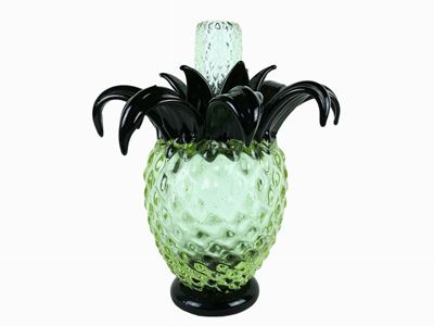 Candeliere a Forma di Ananas in Vetro Diamante Spesso Trasparente